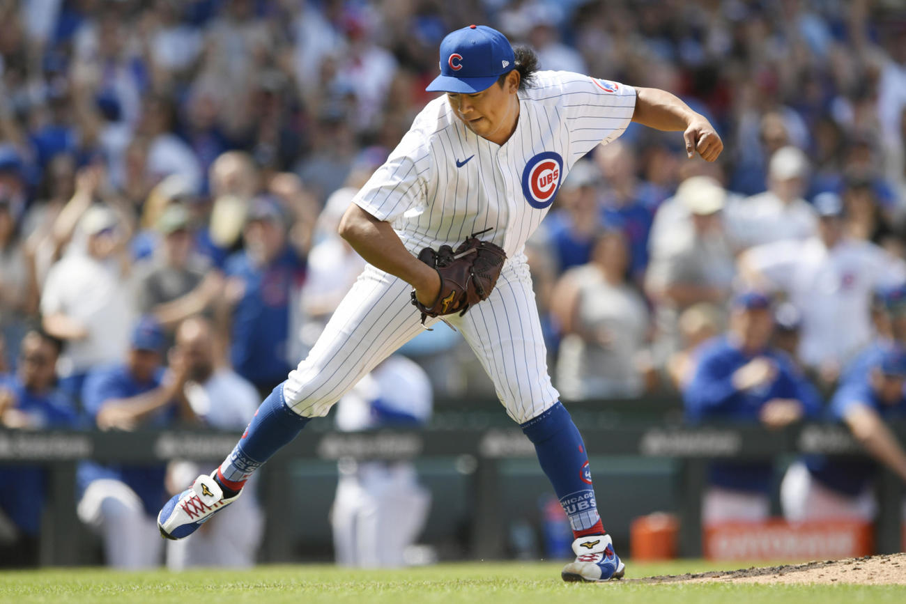 7勝目を挙げたカブス今永昇太（AP）