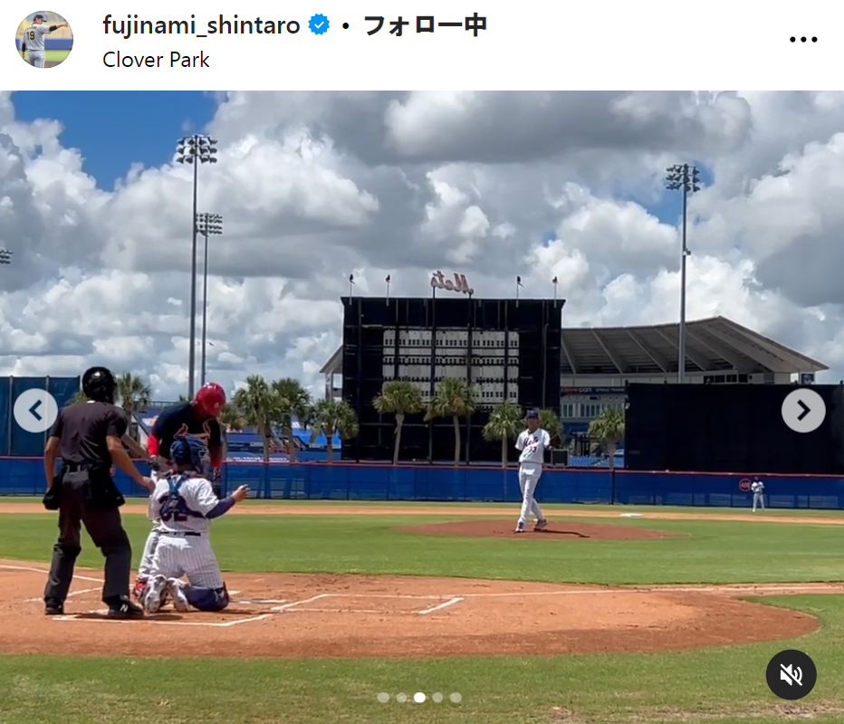 藤浪晋太郎のインスタグラムから