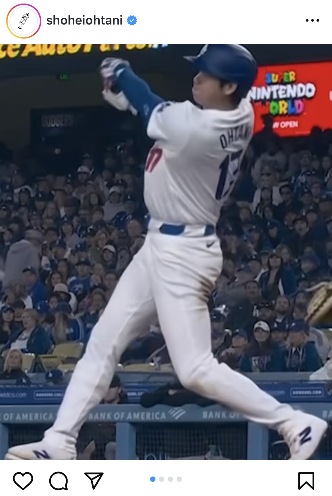 大谷翔平のインスタグラムから