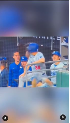 ドジャースの公式インスタグラムから