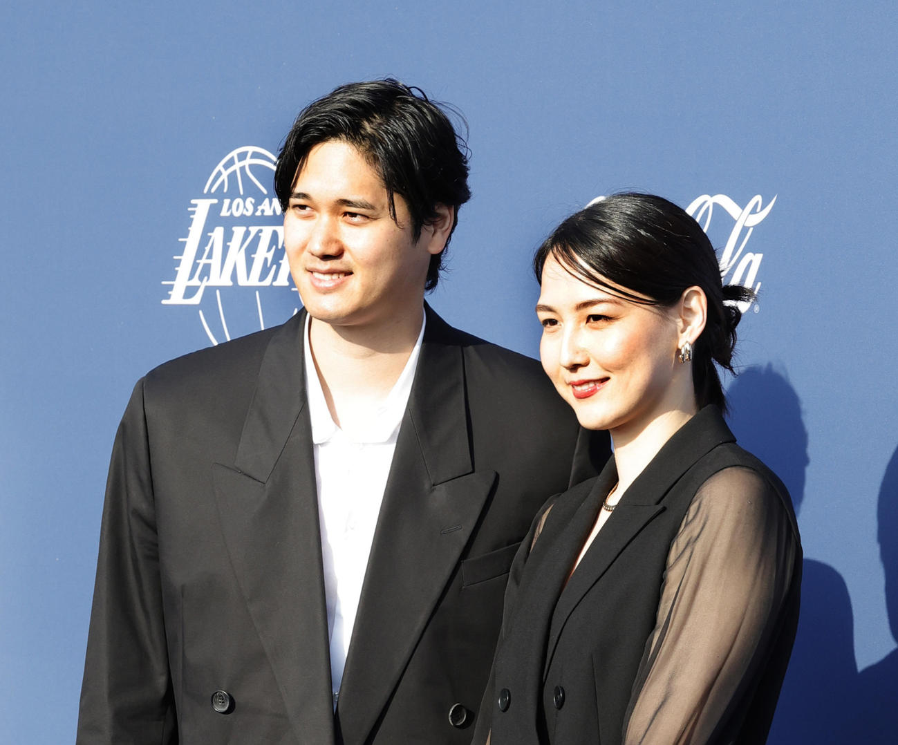 ドジャース大谷と真美子夫人（2024年5月2日撮影）