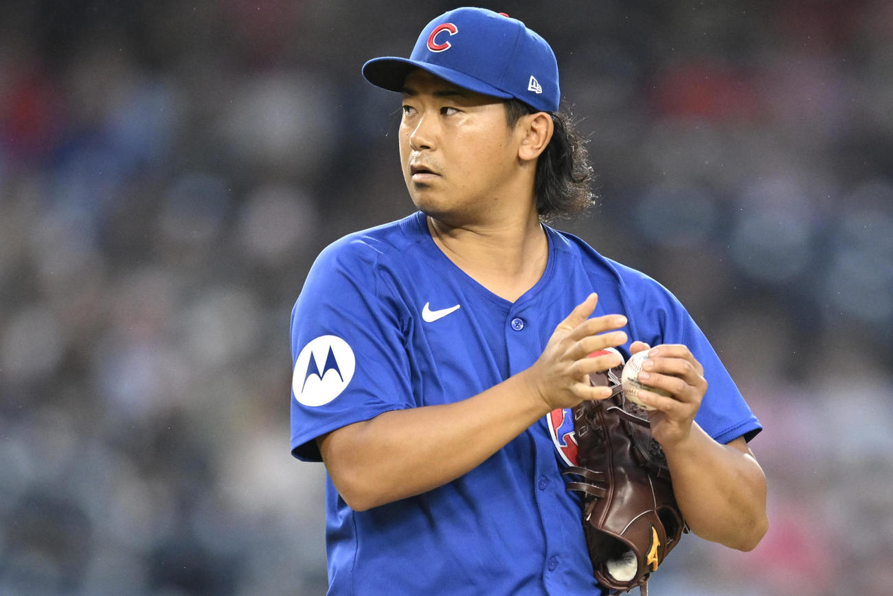 ナショナルズ戦に登板したカブス今永（AP）