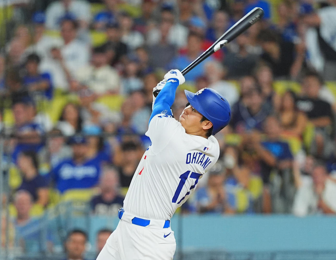 6日ガーディアンズ戦で45号を放ったドジャース大谷翔平