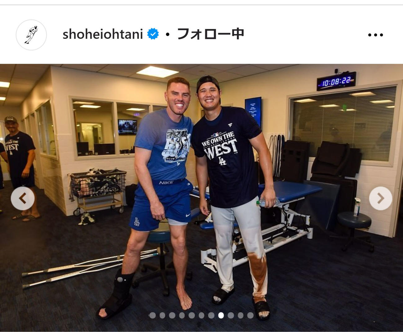 大谷翔平のインスタグラムから