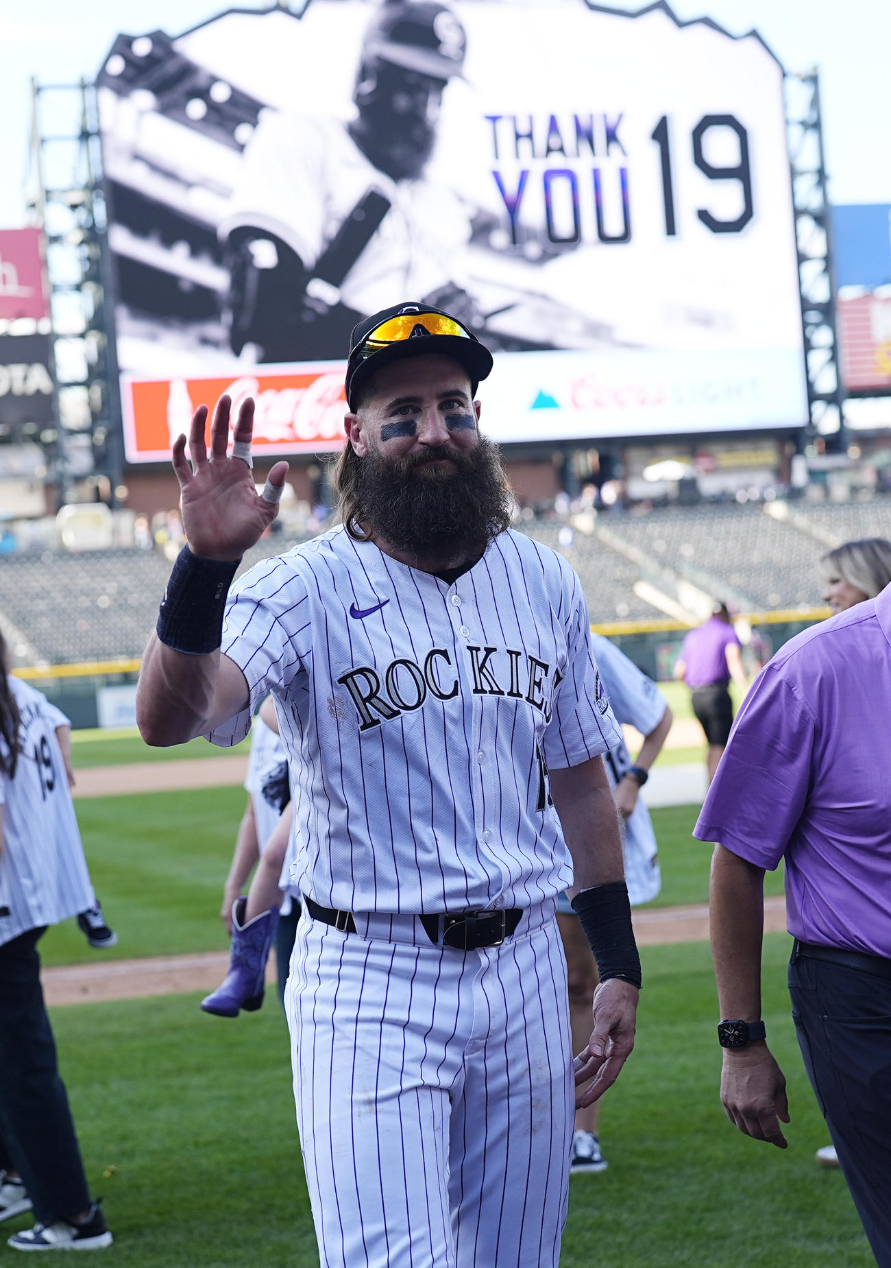 今季で引退のロッキーズ・ブラックモン（AP）