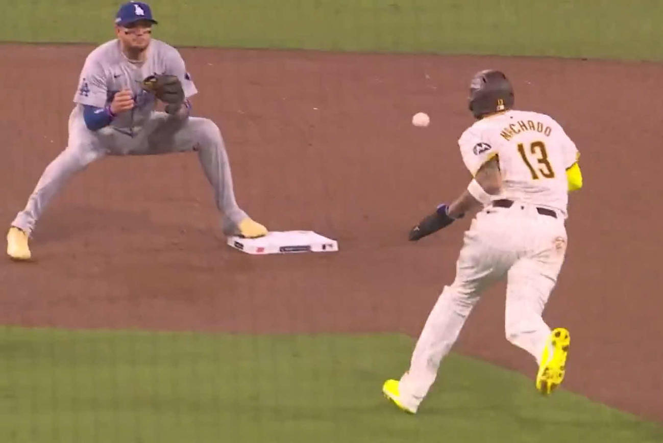 2回のマチャドの走塁（FOX Sports:MLB公式Xから）