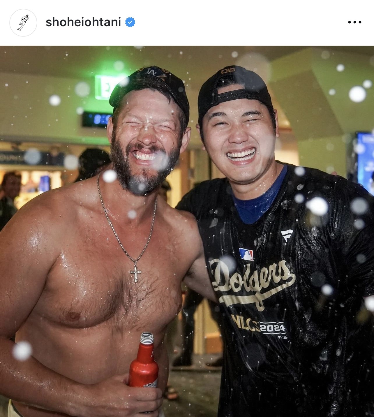 大谷翔平のインスタグラムから