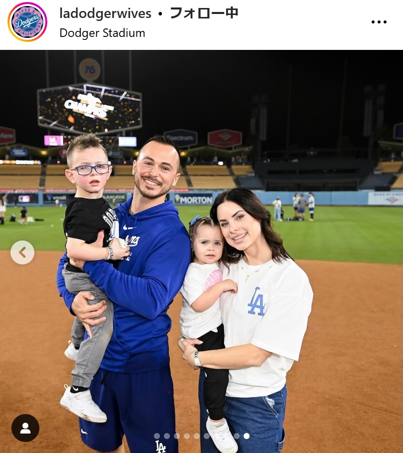 ドジャース夫人会のインスタグラムから