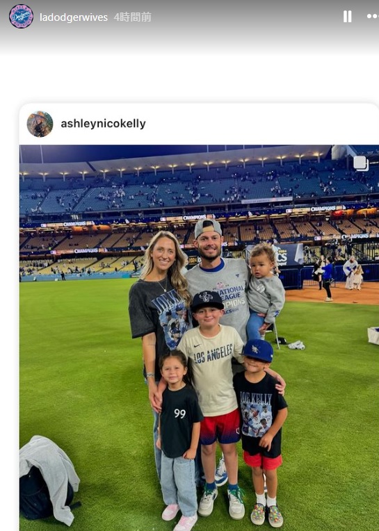 ドジャース夫人会のインスタグラムから