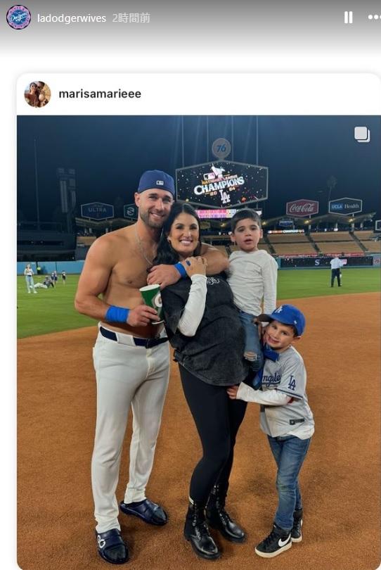 ドジャース夫人会のインスタグラムから