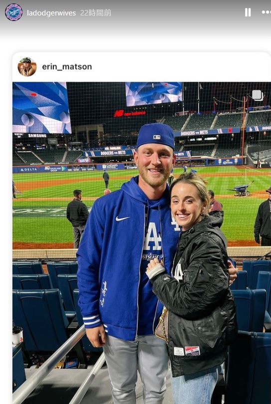 ドジャース夫人会のインスタグラムから