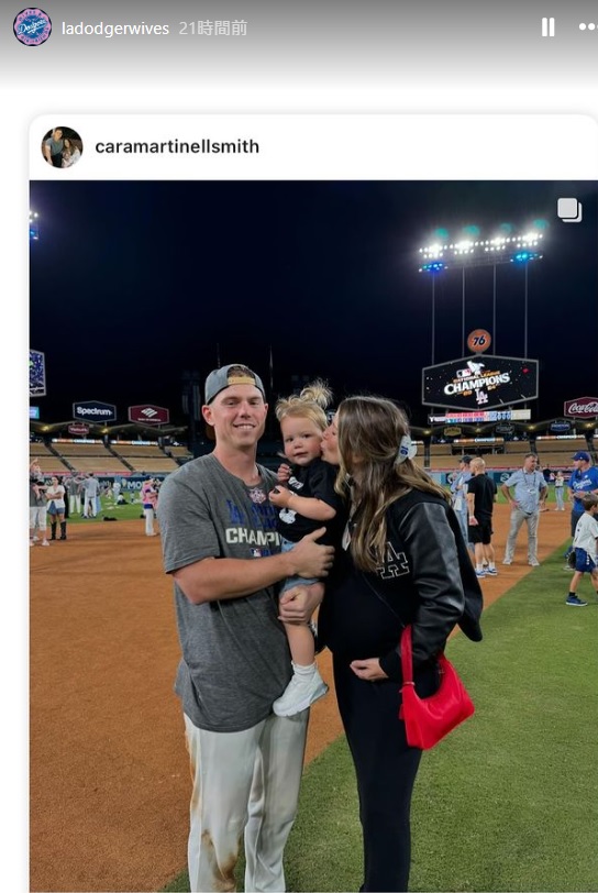 ドジャース夫人会のインスタグラムから
