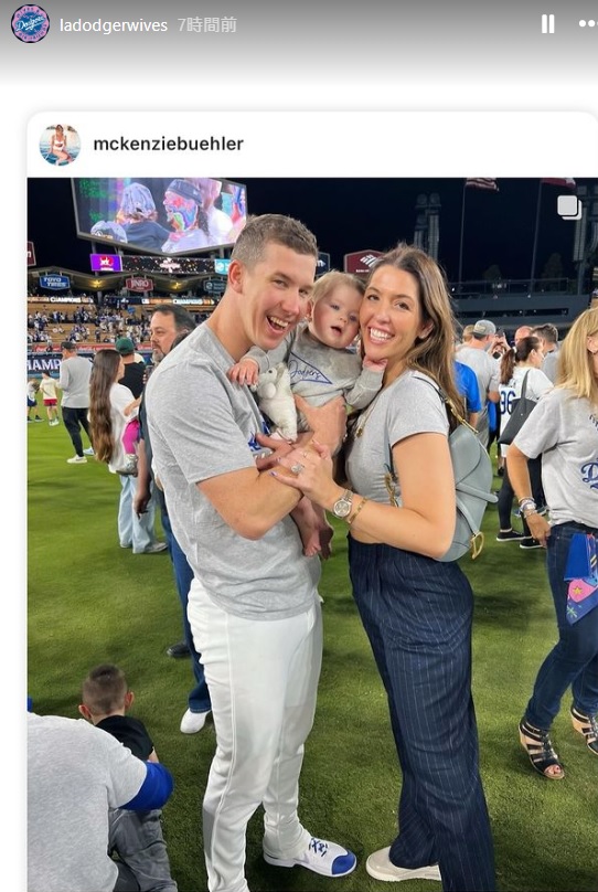 ドジャース夫人会のインスタグラムから