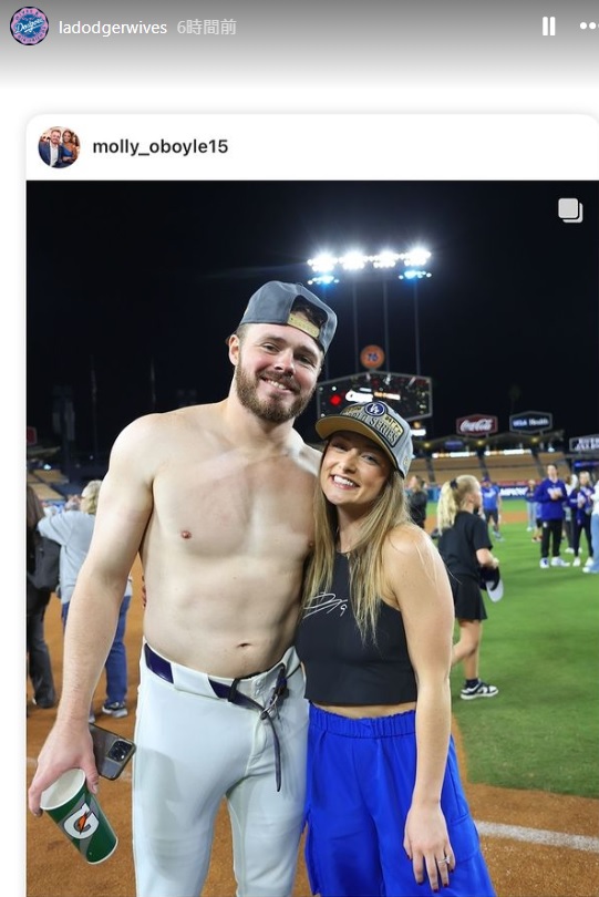 ドジャース夫人会のインスタグラムから