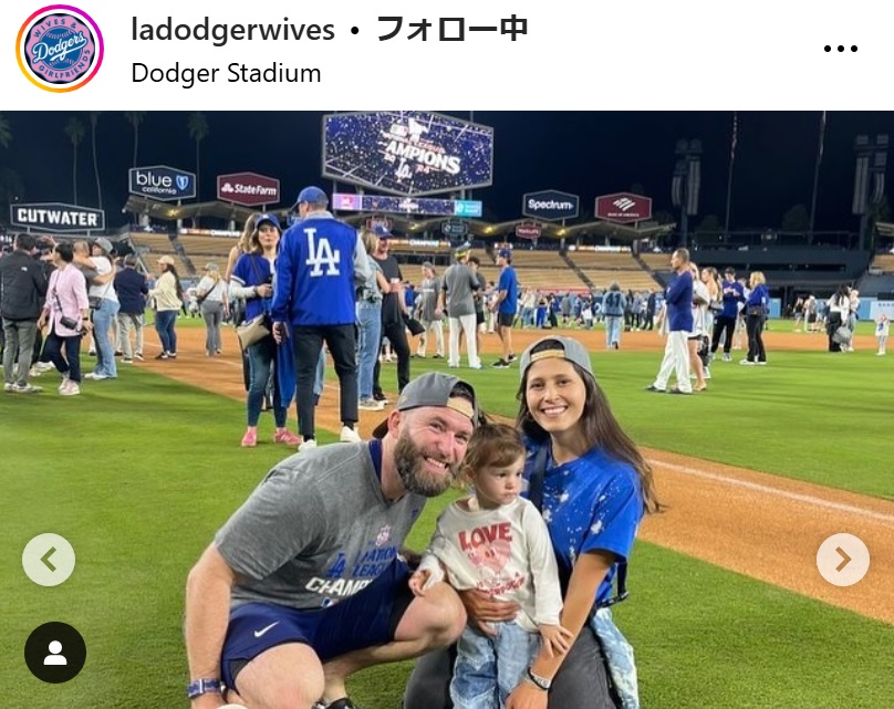 ドジャース夫人会のインスタグラムから