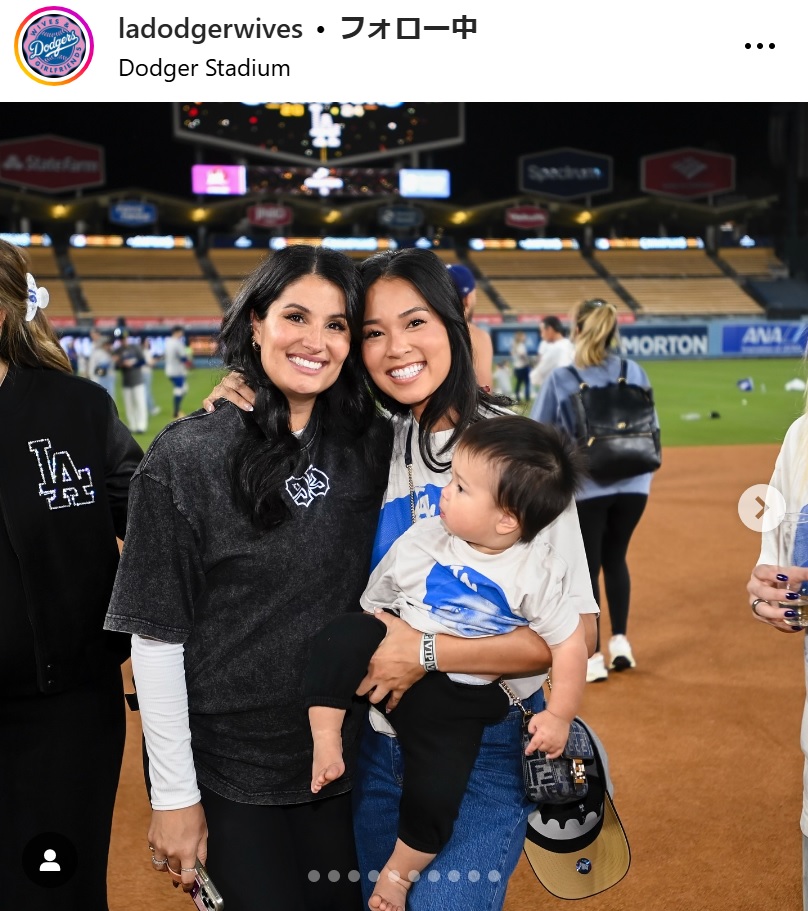 ドジャース夫人会のインスタグラムから