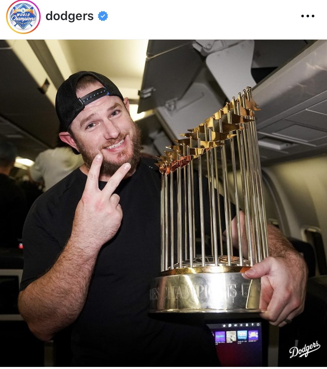 ドジャース公式インスタグラムから
