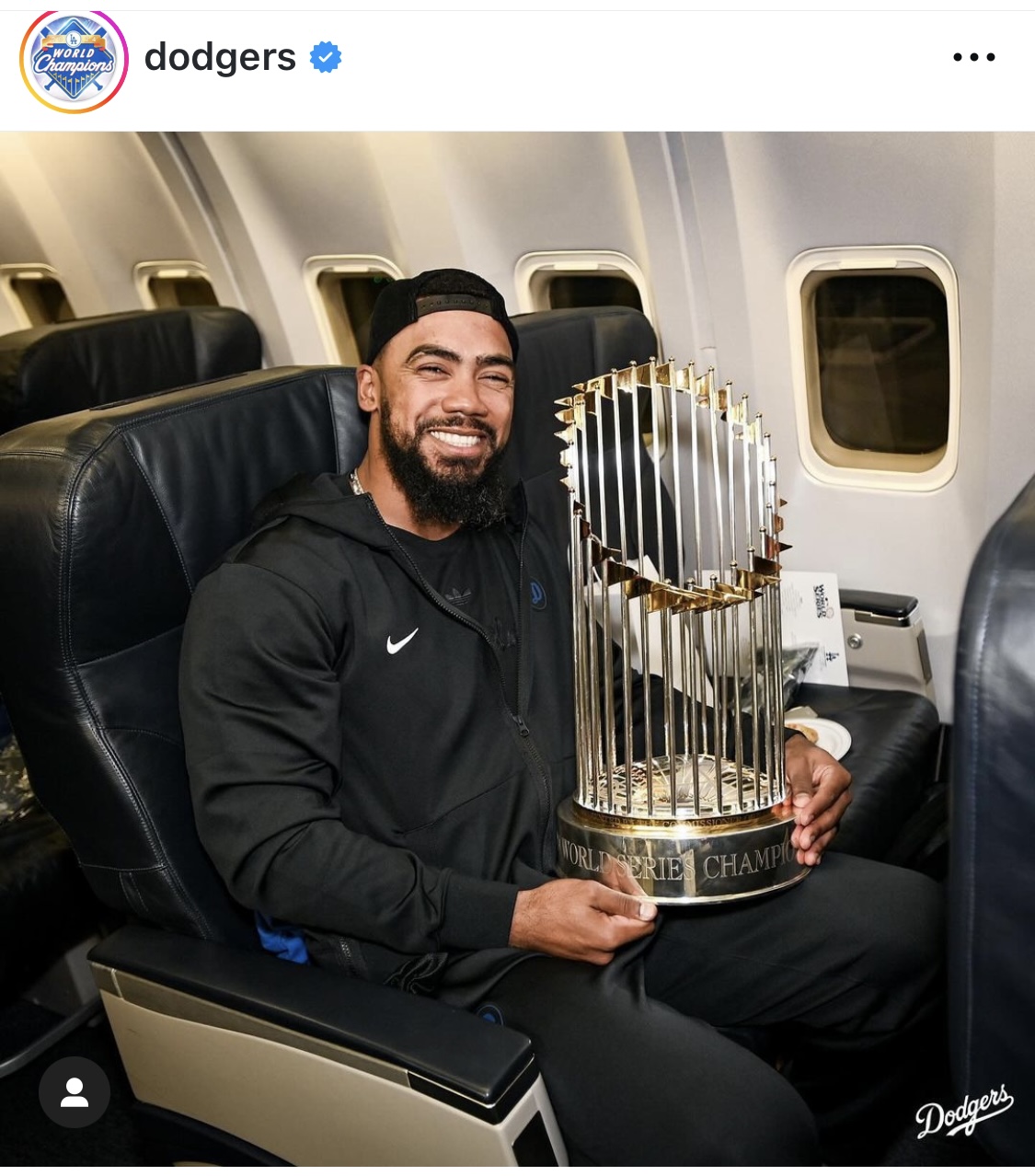 ドジャース公式インスタグラムから