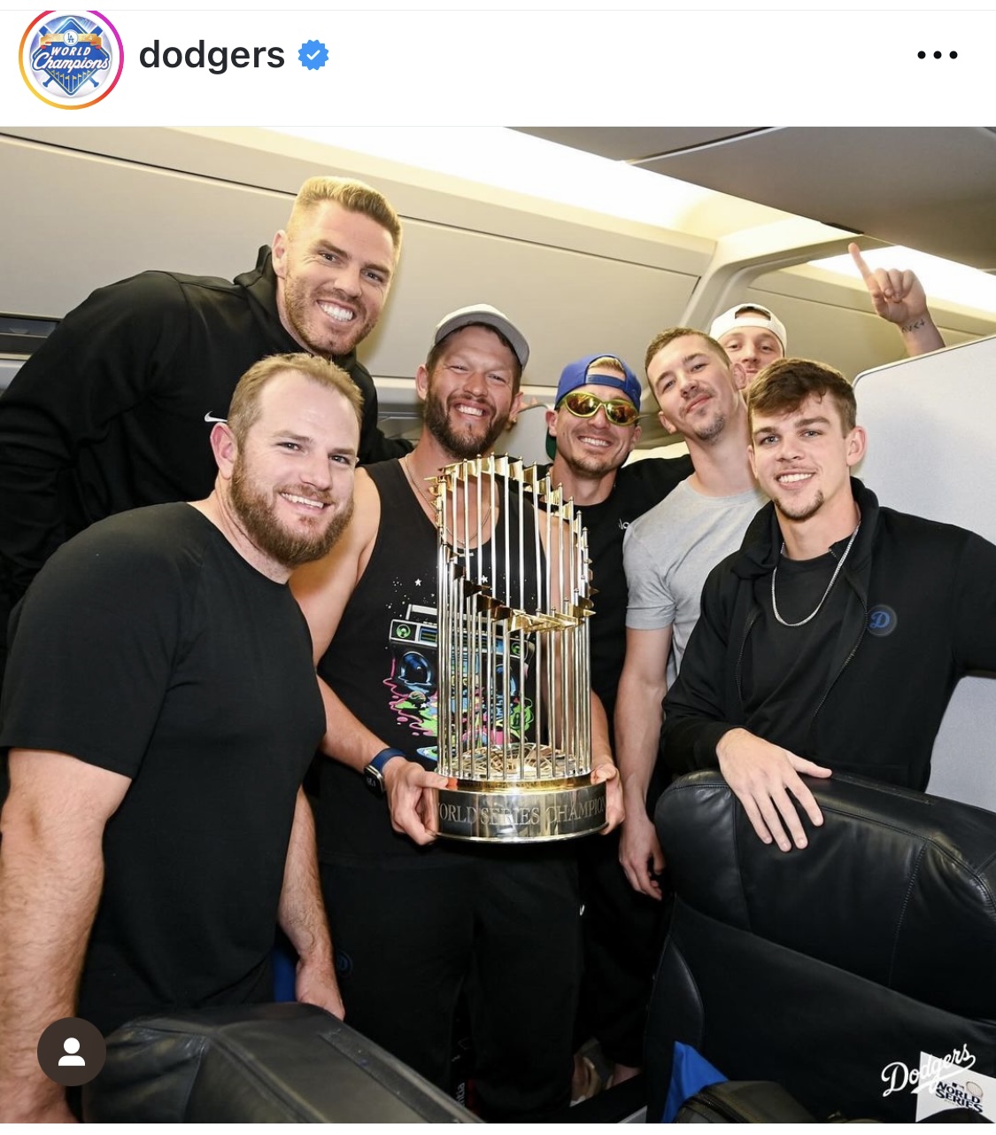 ドジャース公式インスタグラムから