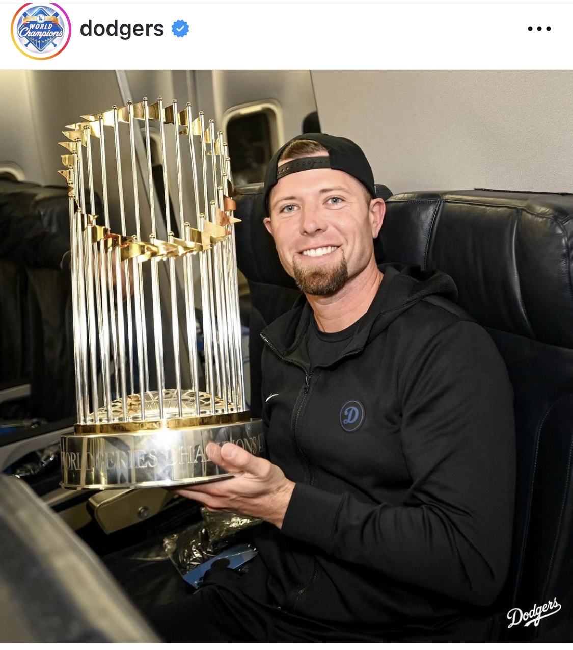 ドジャース公式インスタグラムから