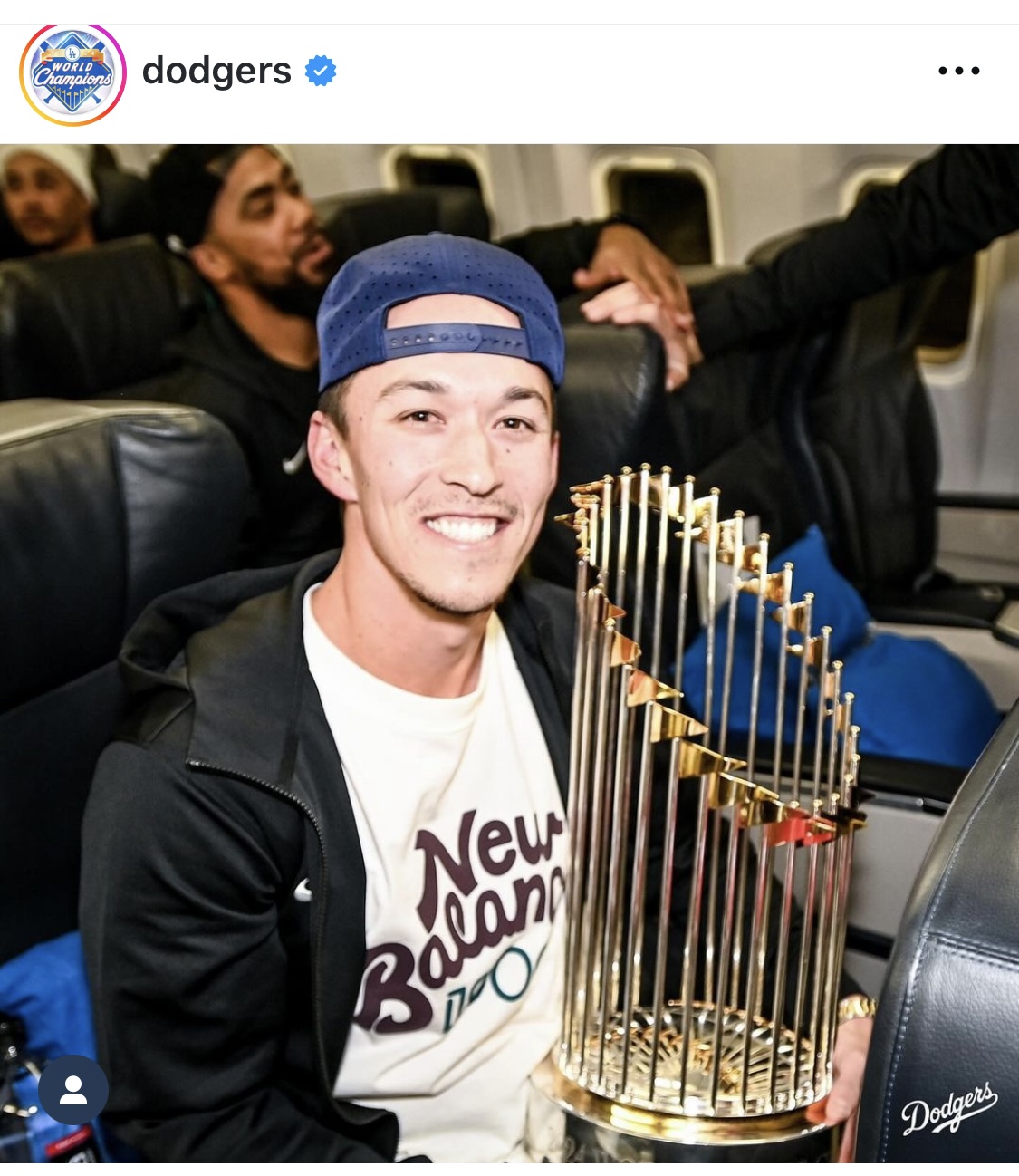 ドジャース公式インスタグラムから