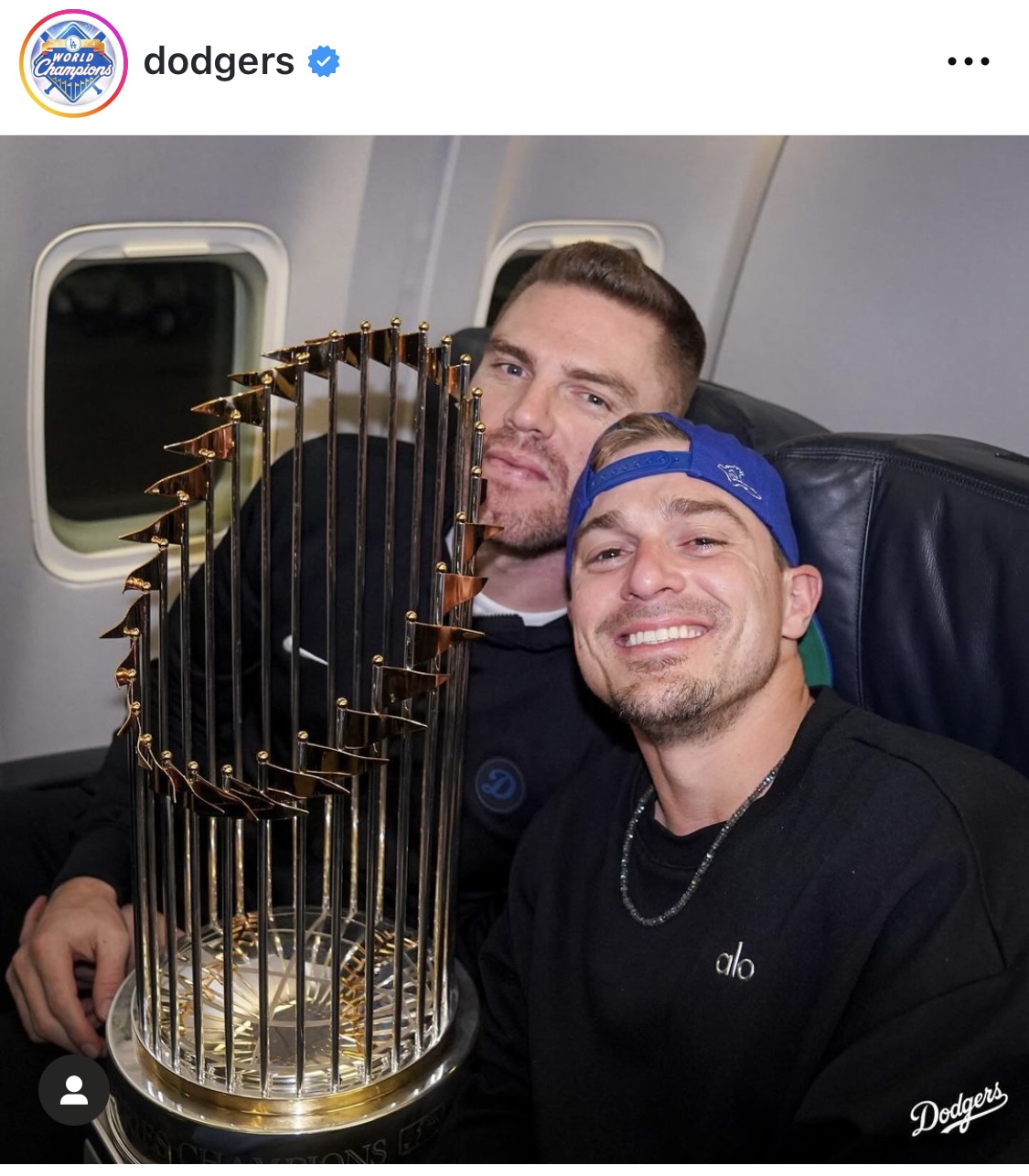 ドジャース公式インスタグラムから
