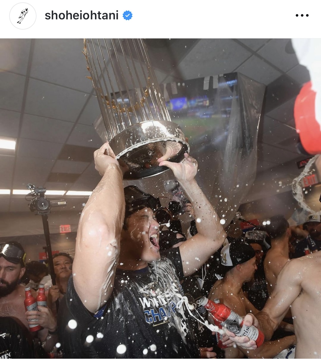大谷翔平のインスタグラムから