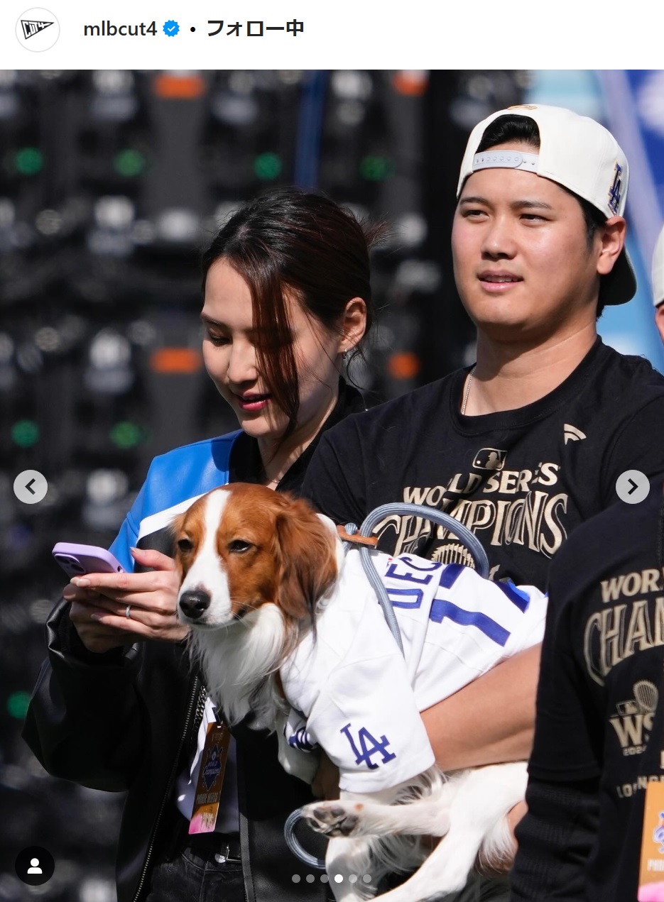 MLB公式インスタグラムから