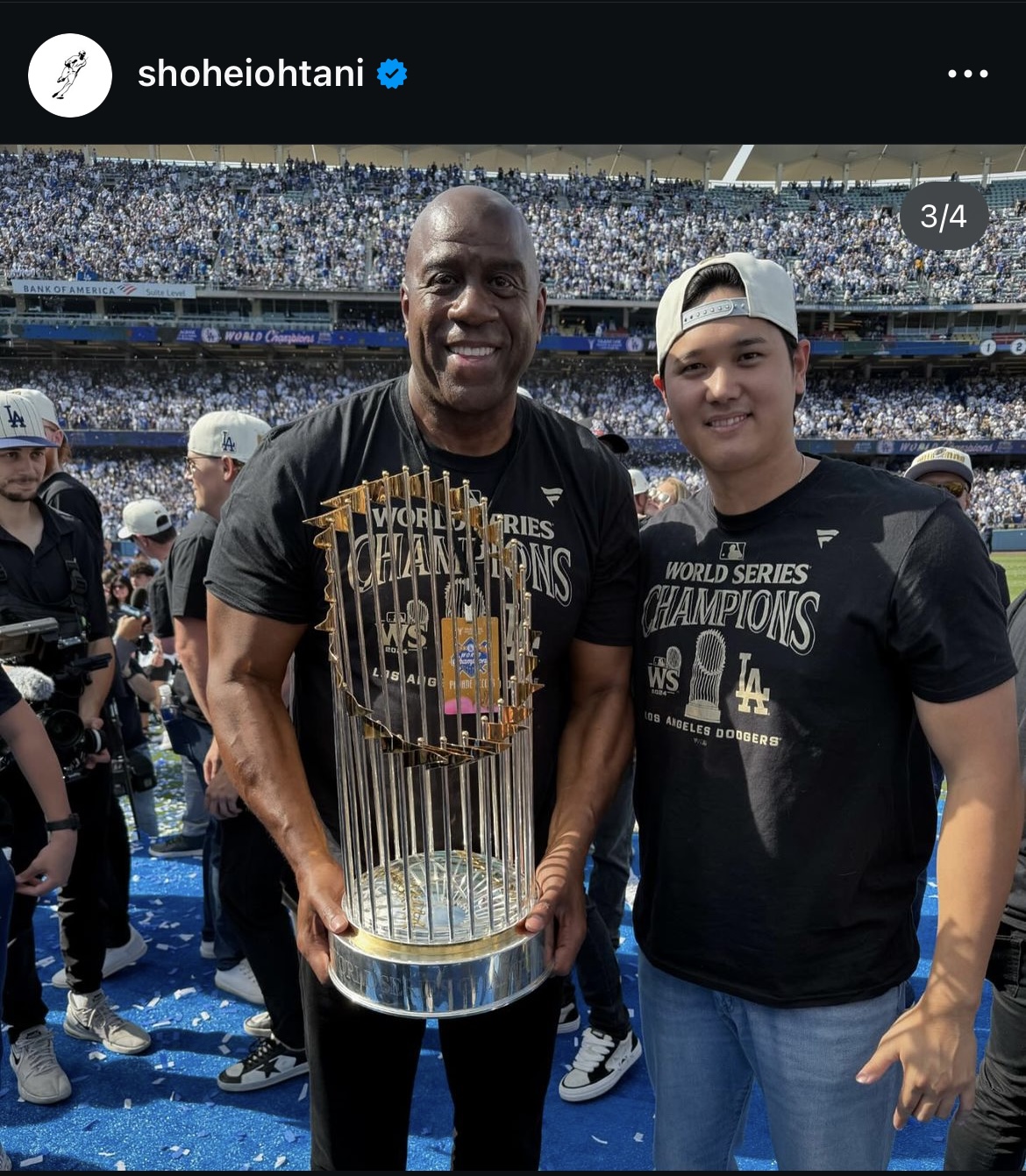大谷翔平のインスタグラムより