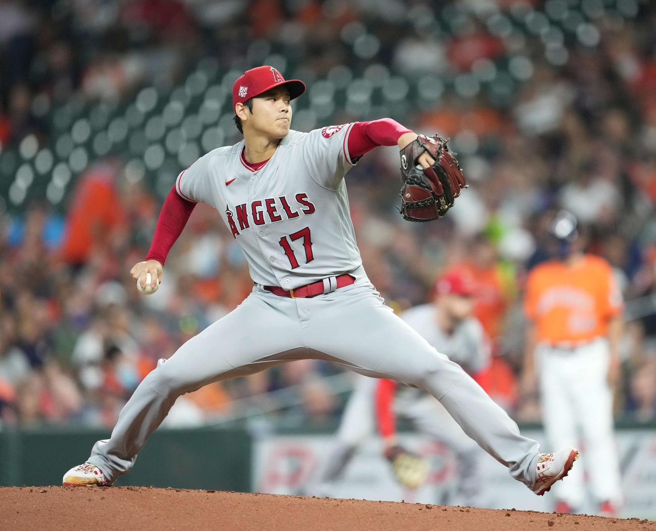 2021年9月10日、アストロズ戦に先発したエンゼルス大谷
