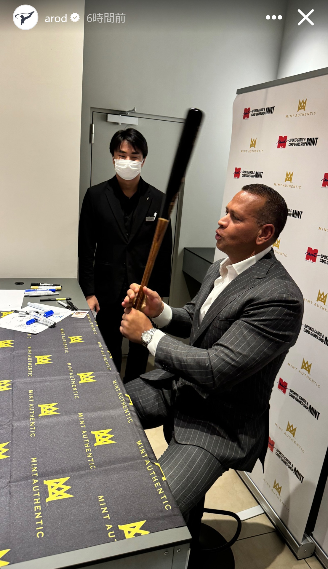 アレックス・ロドリゲス氏のストーリーズから