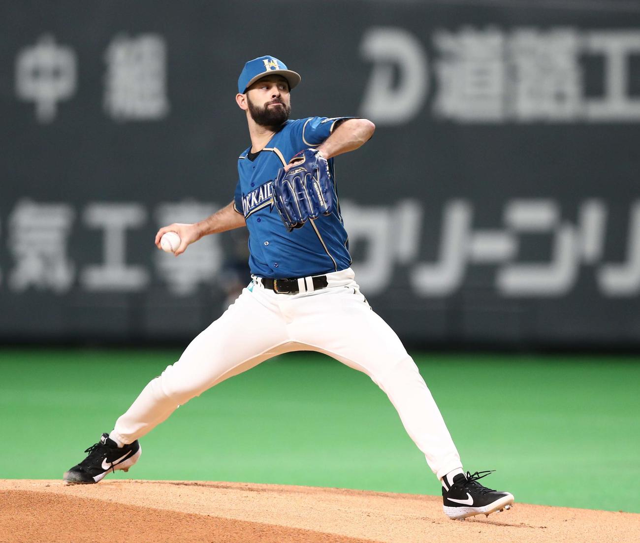 日本ハム時代のニック・マルティネス（2020年10月8日撮影）