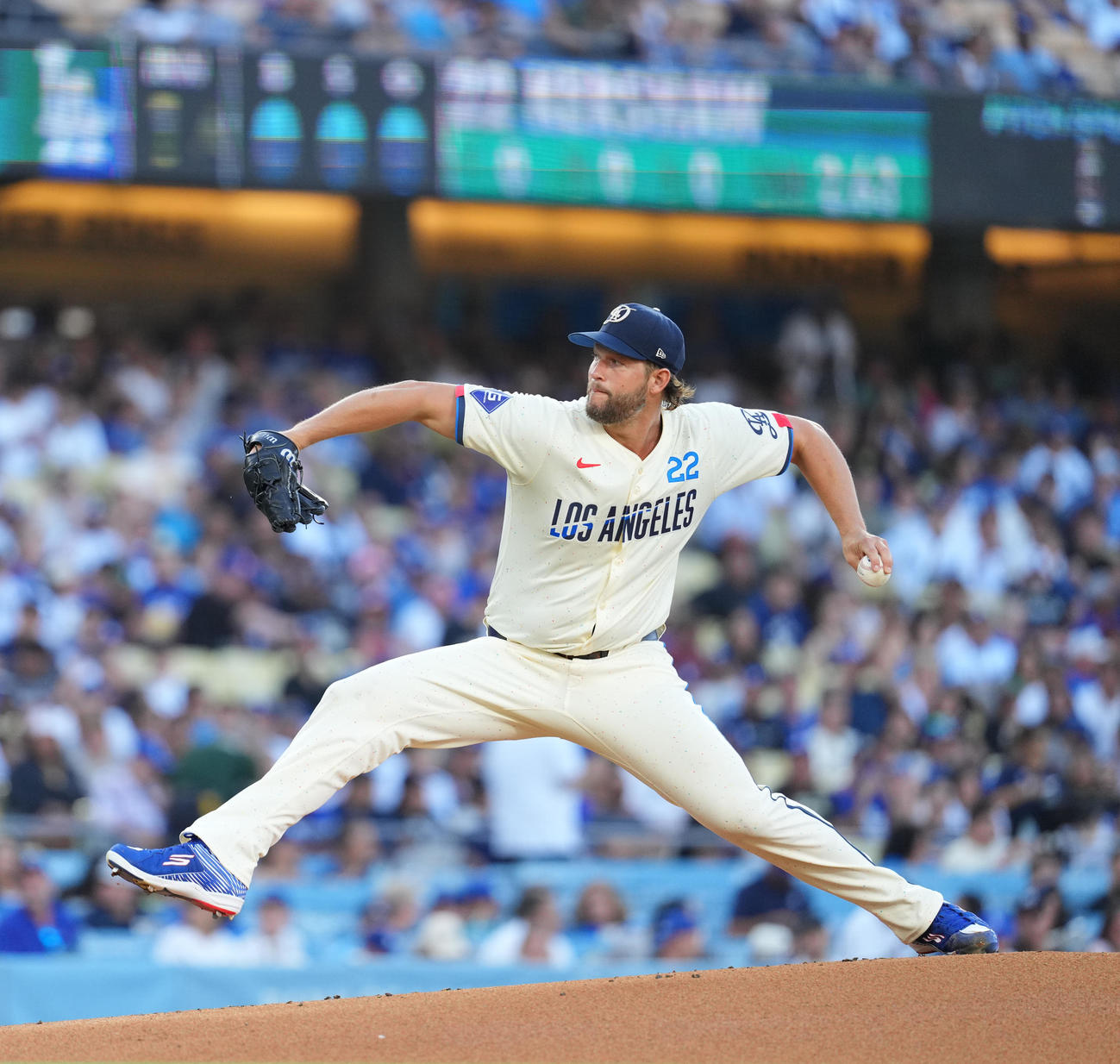 ドジャースのカーショー（8月24日撮影）