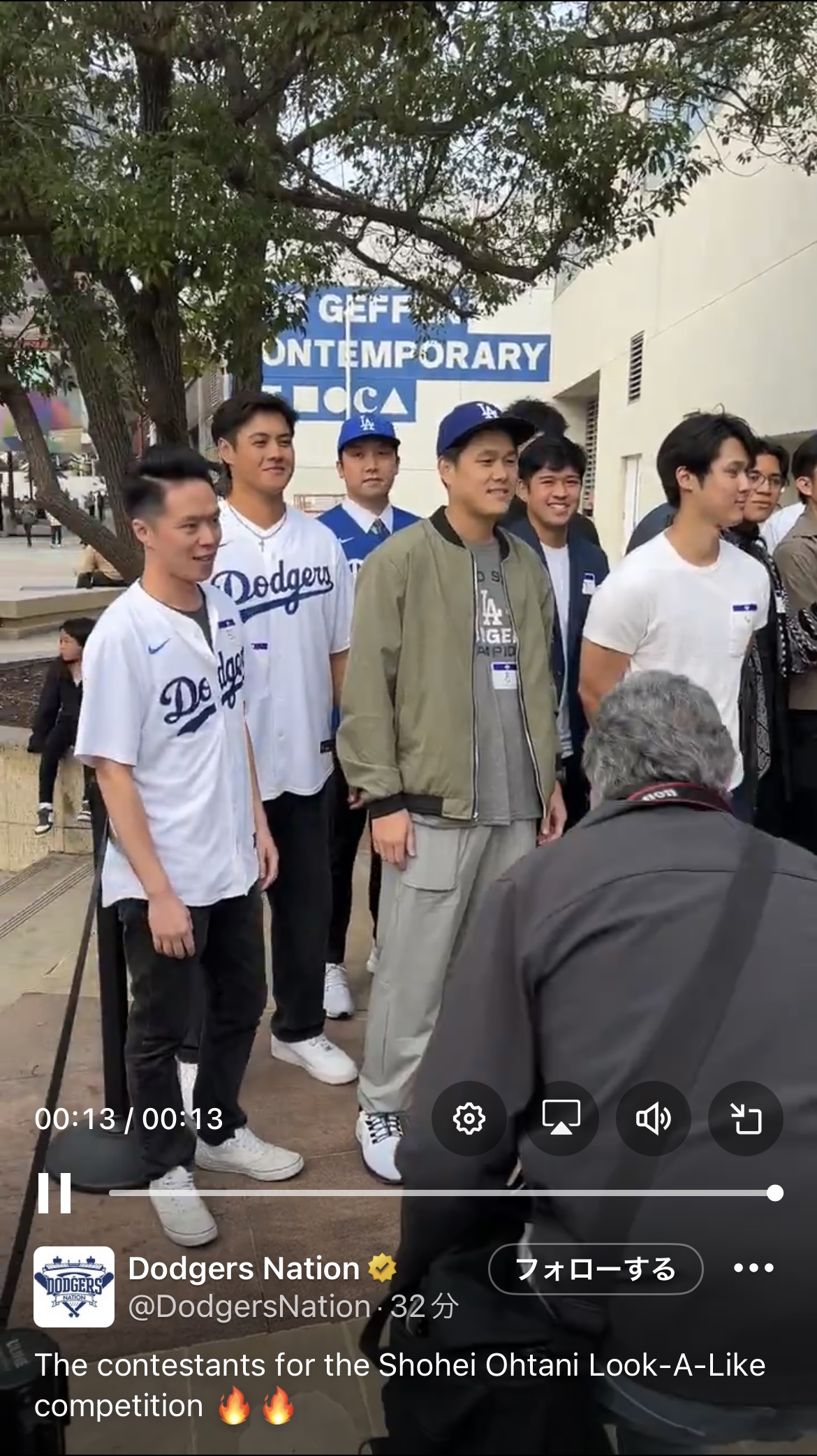 Dodgers NationのXより