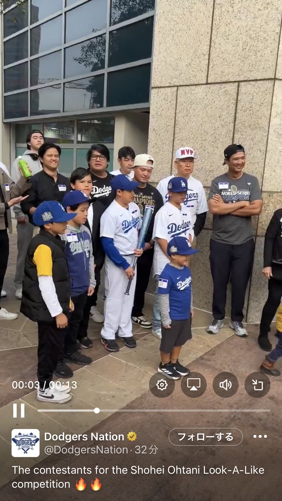 Dodgers NationのXより