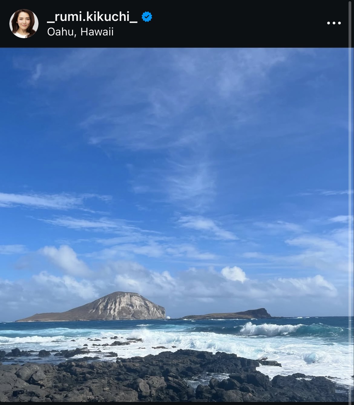 深津瑠美さんのインスタグラムから