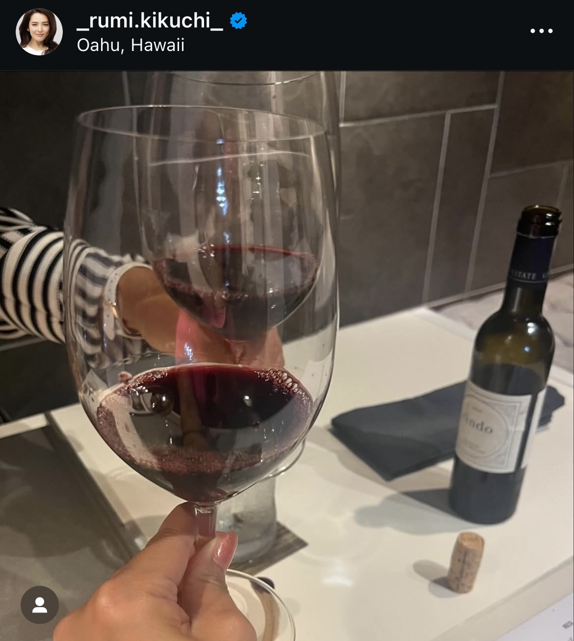 深津瑠美さんのインスタグラムから