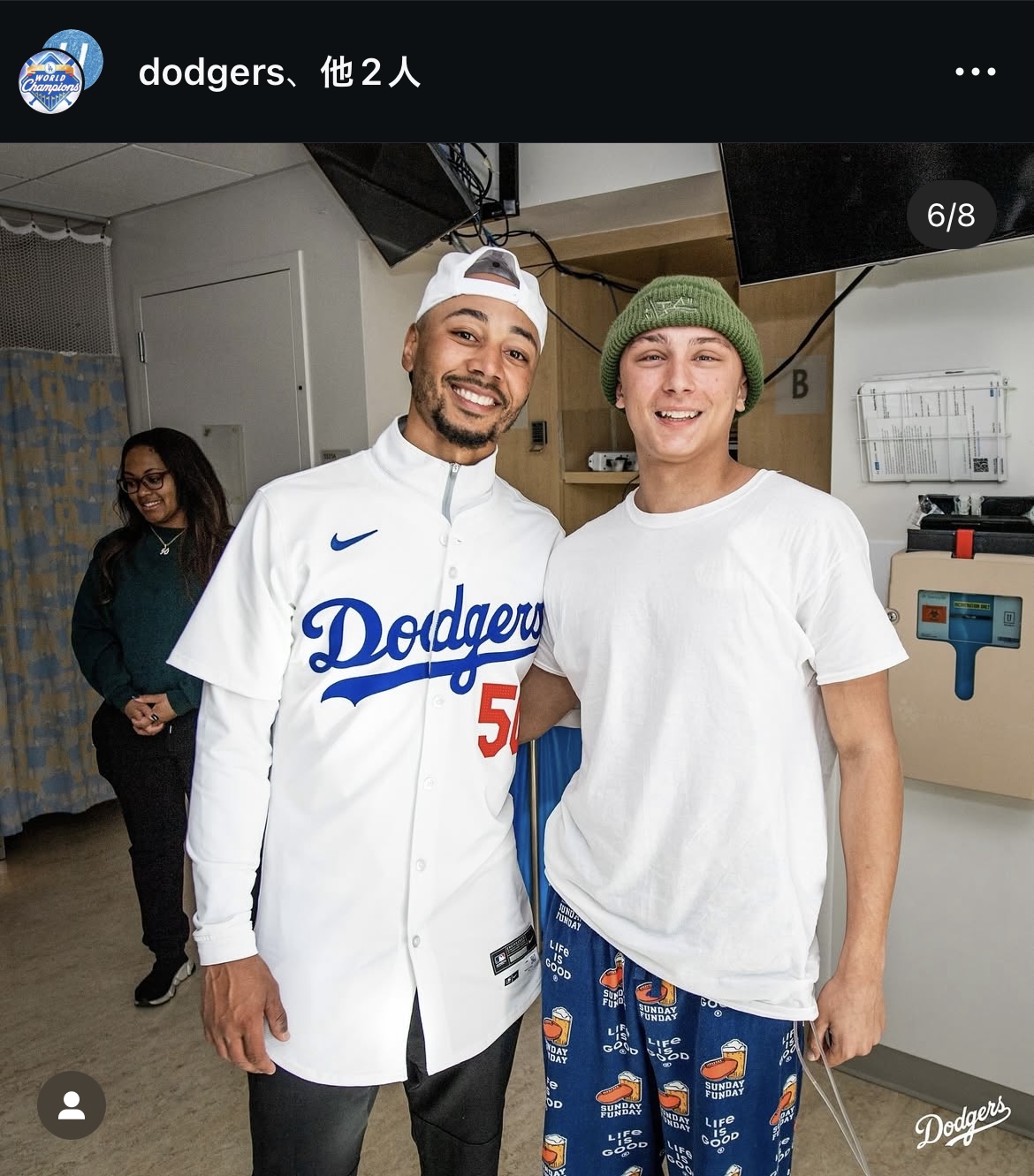 ドジャース公式インスタグラムから