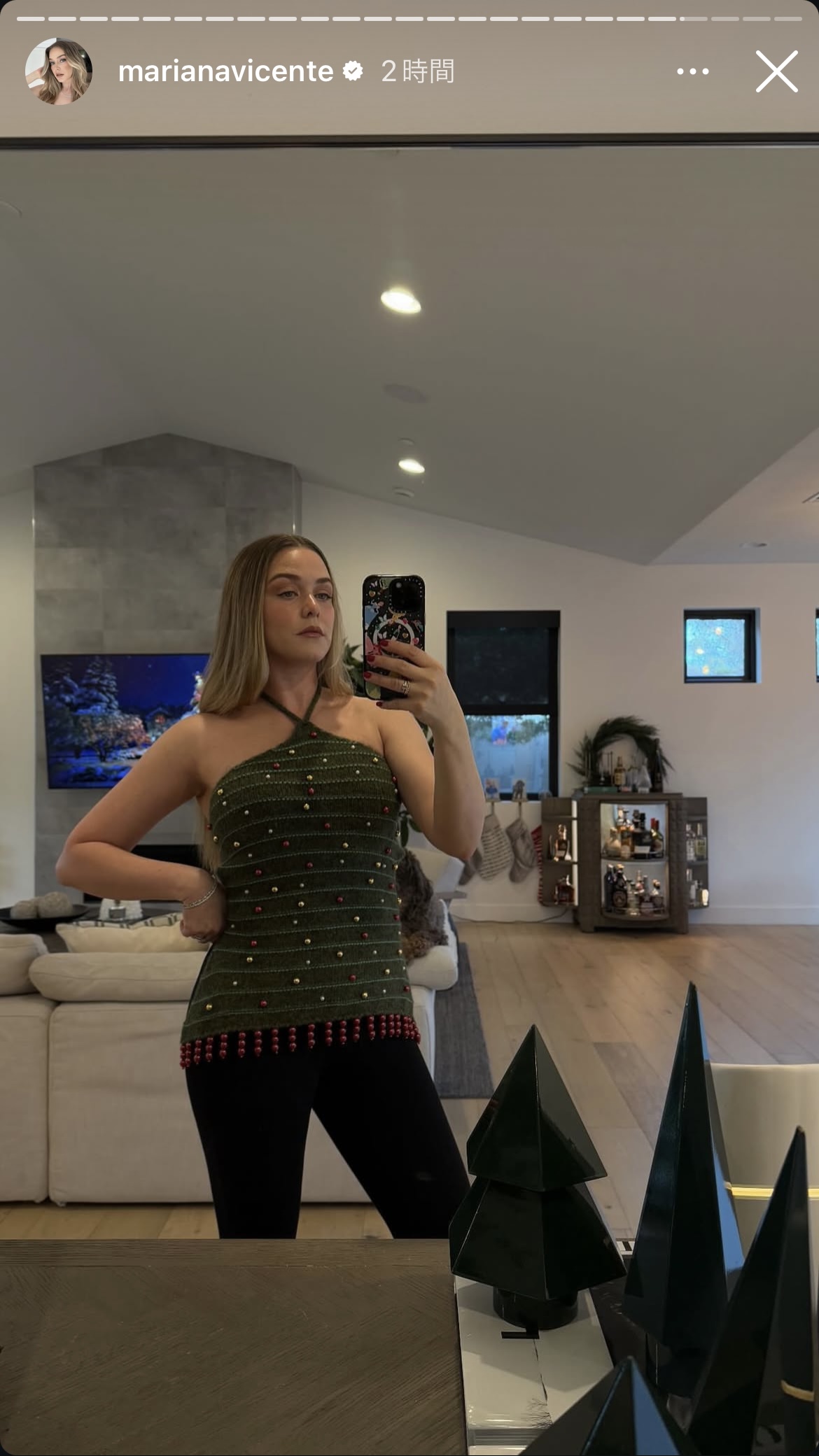 キケ・ヘルナンデスの妻マリアナ夫人のインスタグラムから
