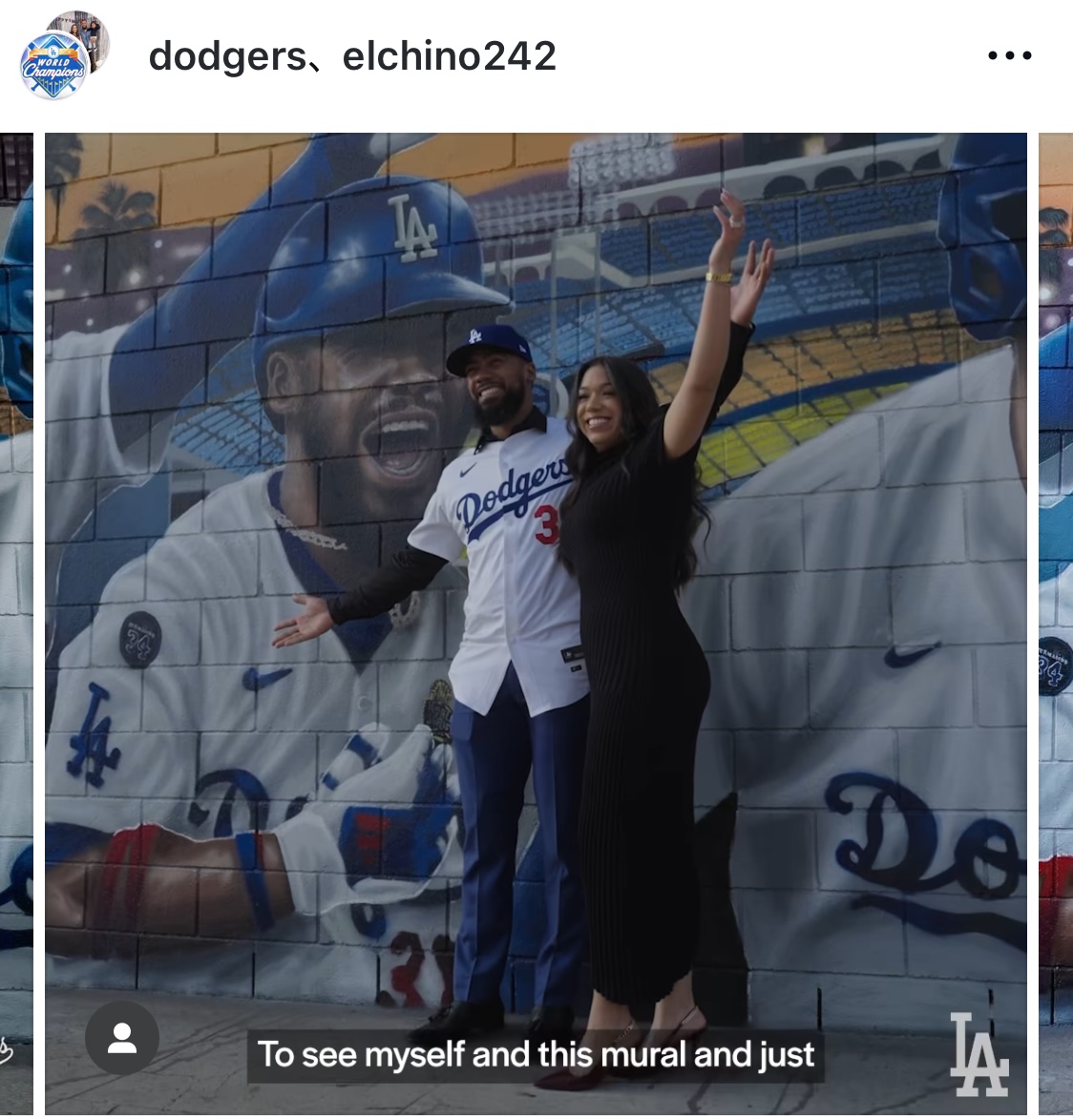 ドジャース公式インスタグラムから