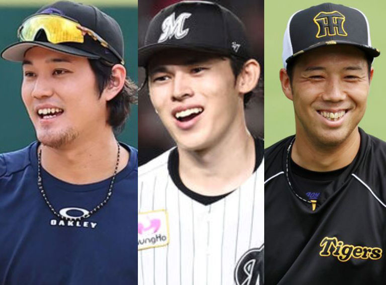 左から藤浪晋太郎、佐々木朗希、青柳晃洋
