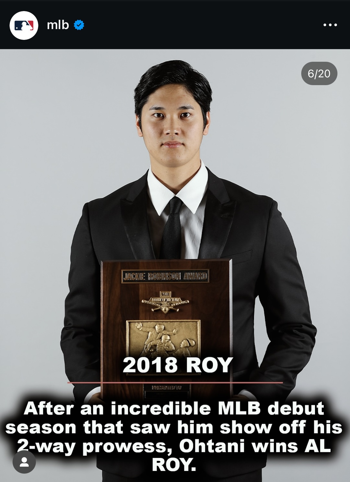 MLB公式インスタグラムから
