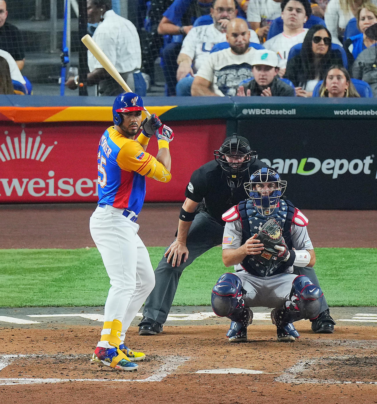 WBC　準々決勝　米国対ベネスエラ　ベネズエラのアンソニー・サンタンダー（23年3月撮影）