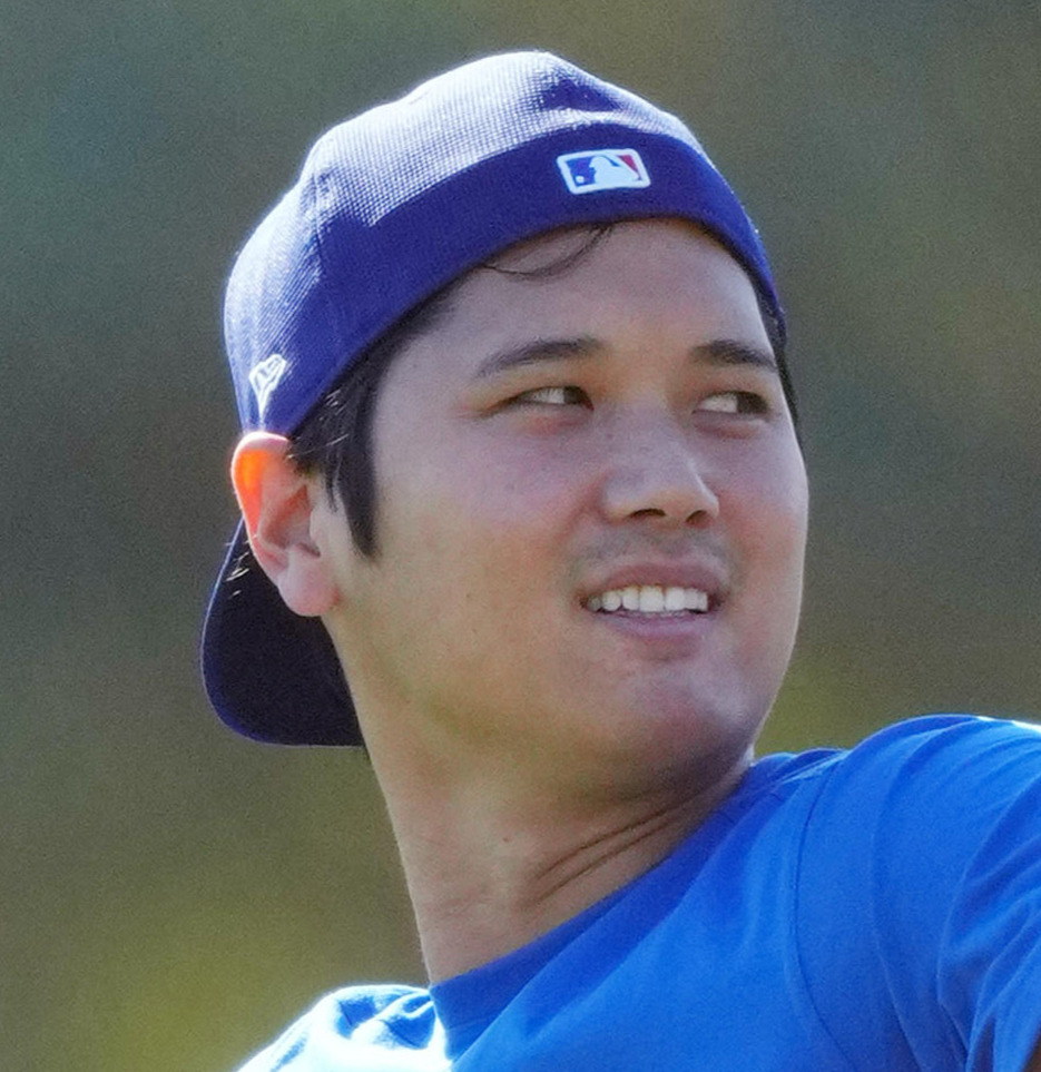 ドジャース大谷翔平（2025年2月6日撮影）