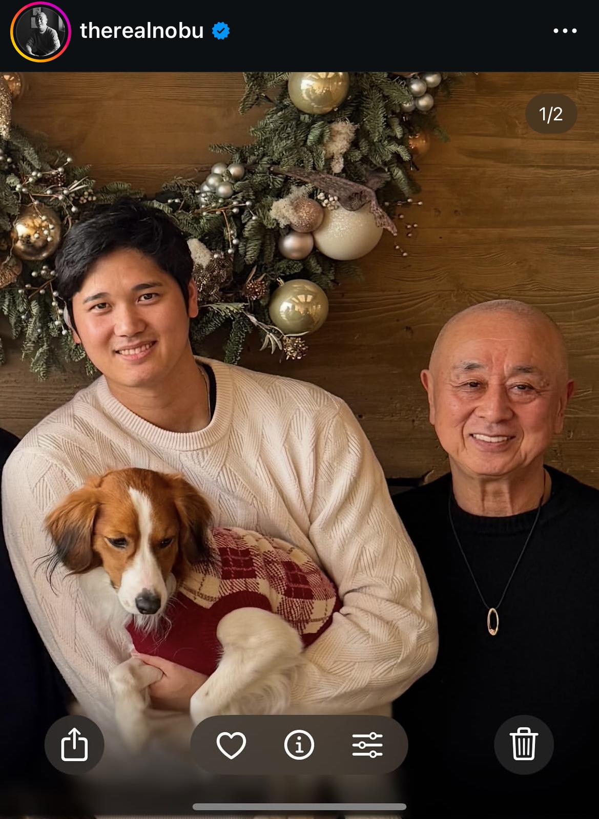 松久信幸さんのインスタグラムから