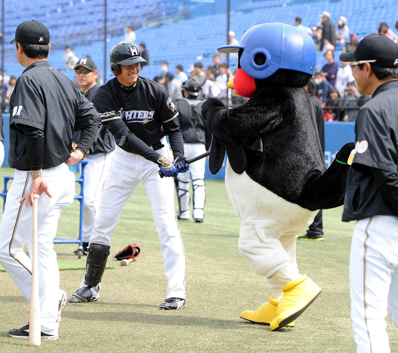 13年3月、日本ハム大谷に近づく
