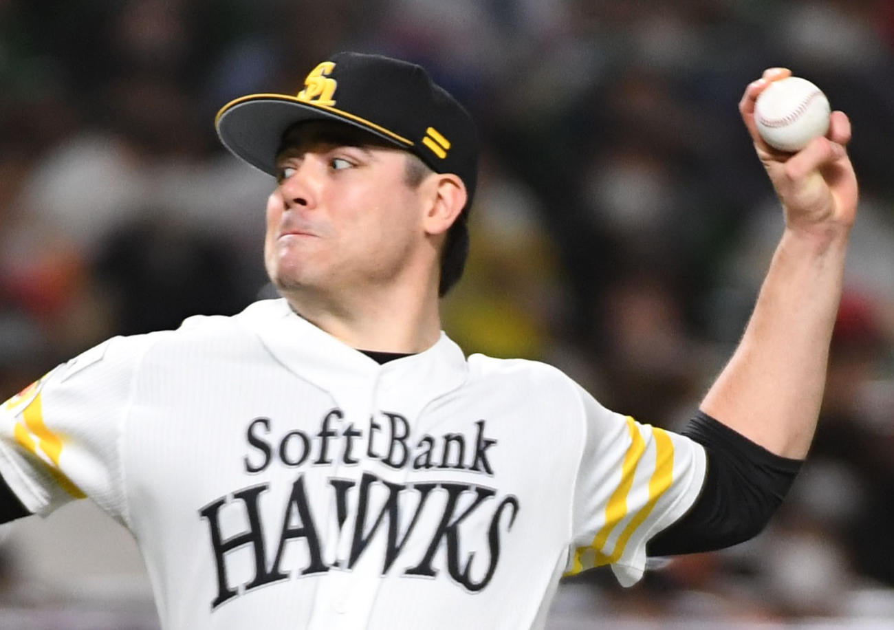 ソフトバンク時代のマット・ムーア（2020年11月撮影）