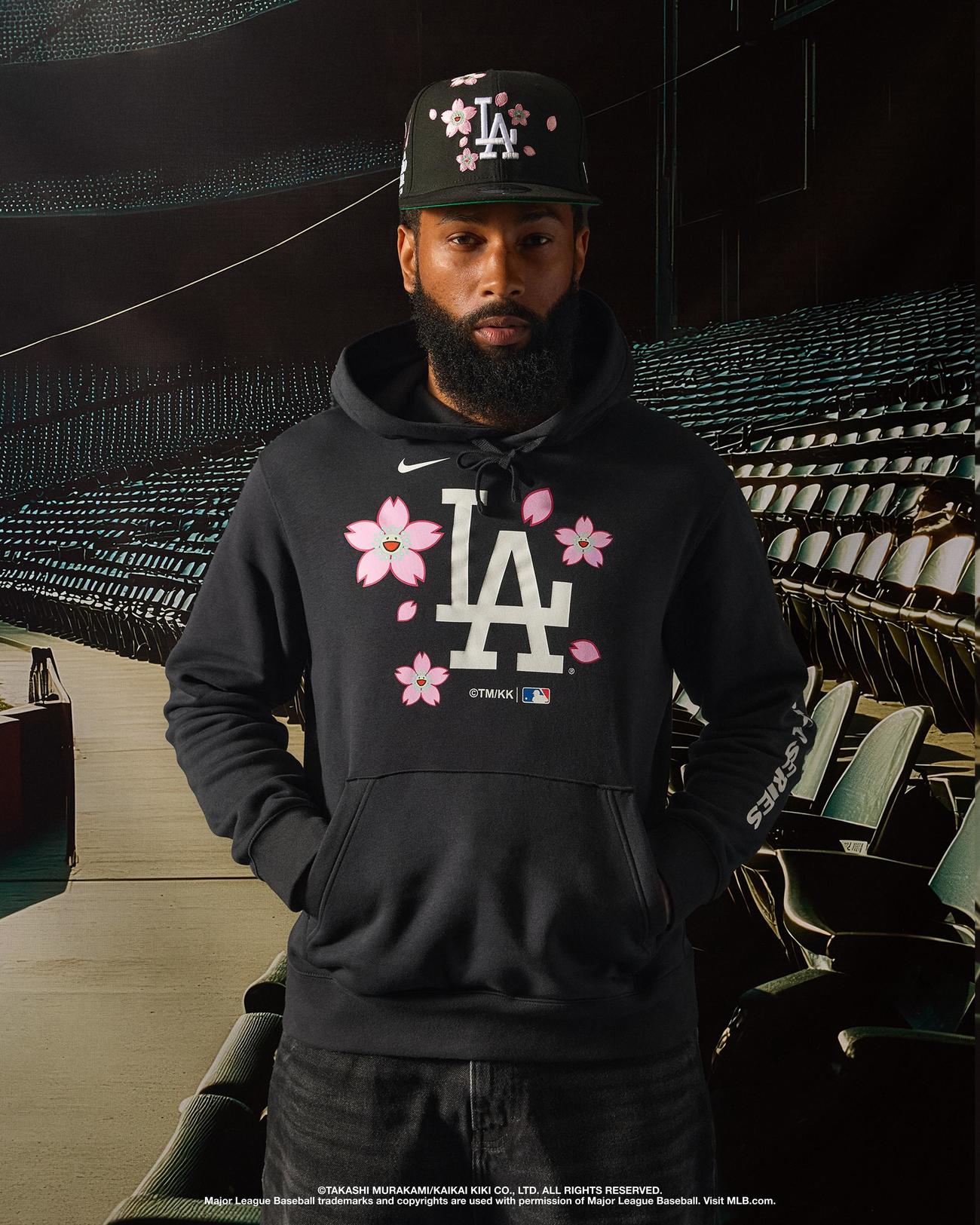 MLBと村上隆がコラボレーションしたドジャースのグッズTM／（C）2025 MLB