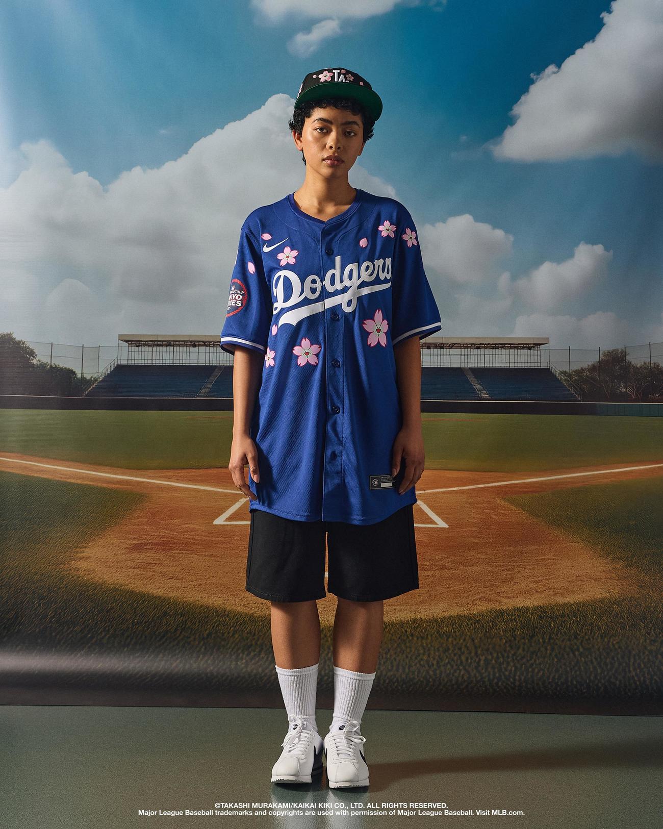 MLBと村上隆がコラボレーションしたドジャースのグッズTM／（C）2025 MLB