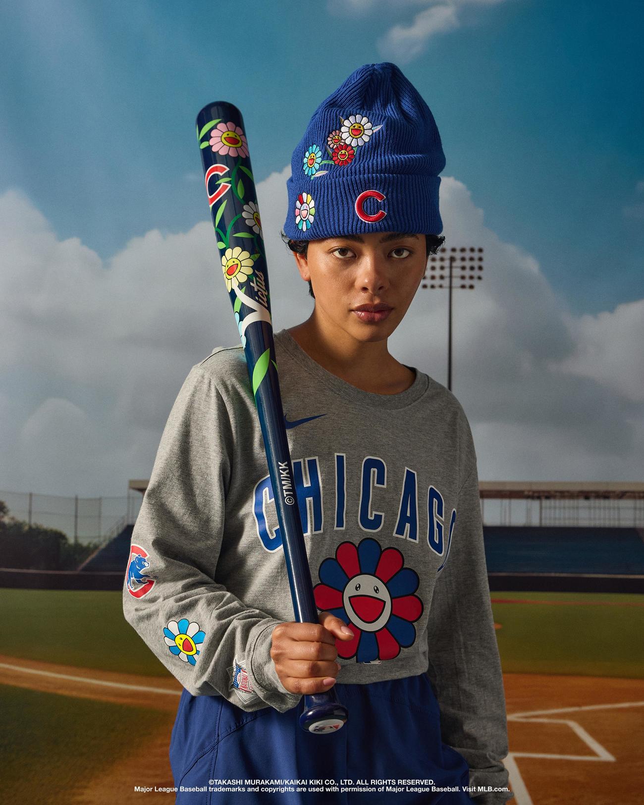 MLBと村上隆がコラボレーションしたカブスのグッズTM／（C）2025 MLB